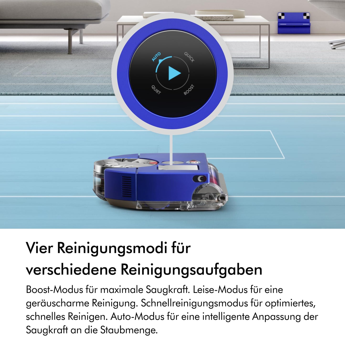 Dyson 360 Vis NAV Saugroboter (Blau/Nickel)