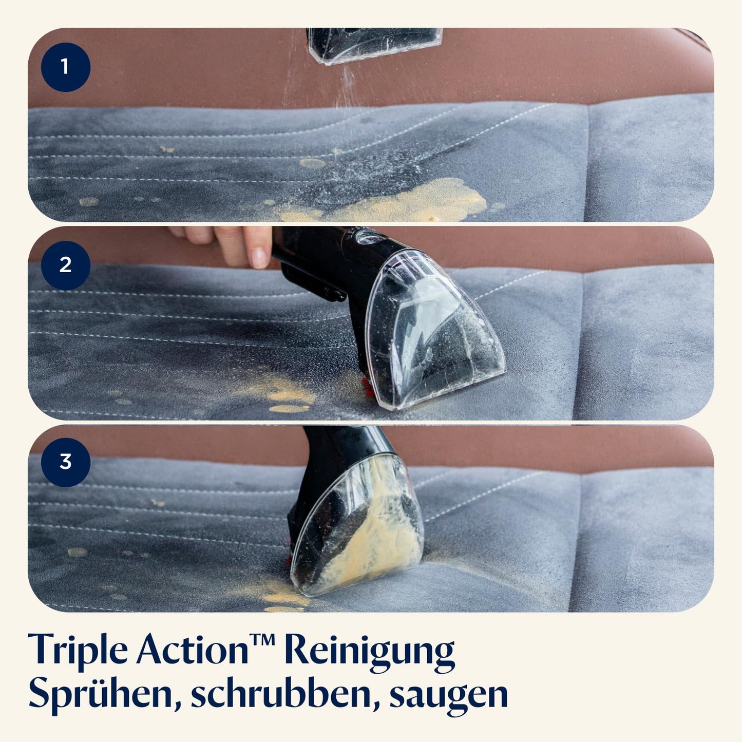 BISSELL SpotClean Pet Pro 15585, Polster- & Teppichreiniger, Waschsauger für Haustiere, Auto & mehr, 750W Motor, Fleckenentferner