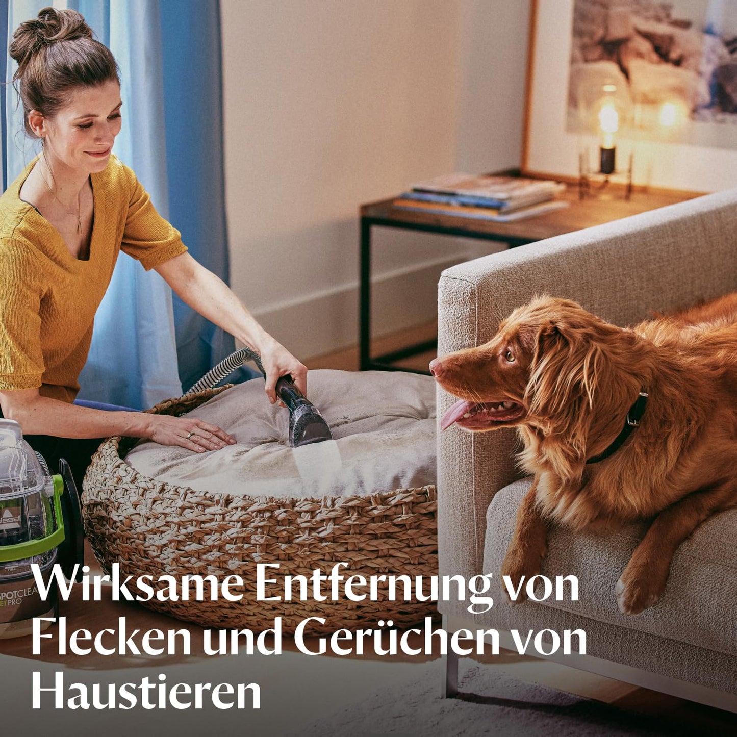 BISSELL SpotClean Pet Pro 15585, Polster- & Teppichreiniger, Waschsauger für Haustiere, Auto & mehr, 750W Motor, Fleckenentferner