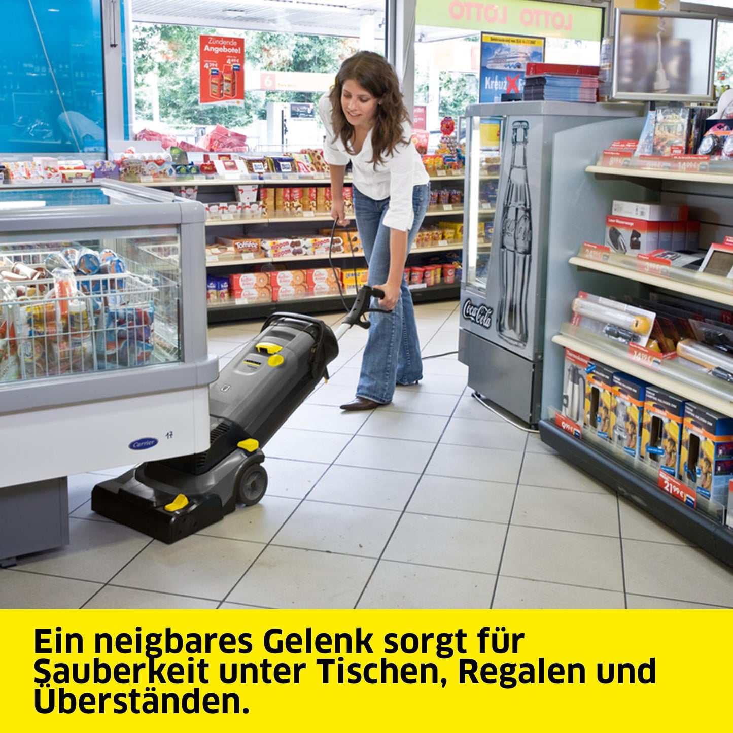 Kärcher Scheuersaugmaschine BR 30/4 C Ep, Leistung: 820 W, Flächenleistung: max. 200 m2, Netzbetrieb, 2-Tank-System, Arbeitsbreite: 300 mm, Walzenbürste