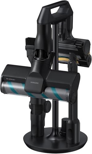 Samsung VS90F40EEK/WD Bespoke AI Jet Ultra Akku+ CompleteClean, Akku-Handstaubsauger inkl. Zubehör, 400 W, 2 Akkus, All-In-One-Station, Active Dual & Slim LED+ Bürste, Pet Tool+, Satin Black