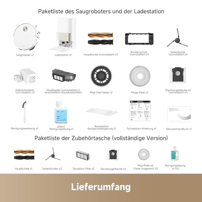 dreame X50 Ultra Complete Saugroboter mit Wischfunktion, 20.000 Pa, 6 cm Hindernisfreiheit, KI-Hindernisvermeidung & 360° Navigation