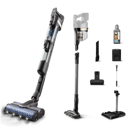 Philips XW9463/11, Vacuum & Wash, Deep Black, 34 W
