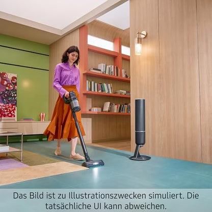 Samsung VS90F40EEK/WD Bespoke AI Jet Ultra Akku+ CompleteClean, Akku-Handstaubsauger inkl. Zubehör, 400 W, 2 Akkus, All-In-One-Station, Active Dual & Slim LED+ Bürste, Pet Tool+, Satin Black