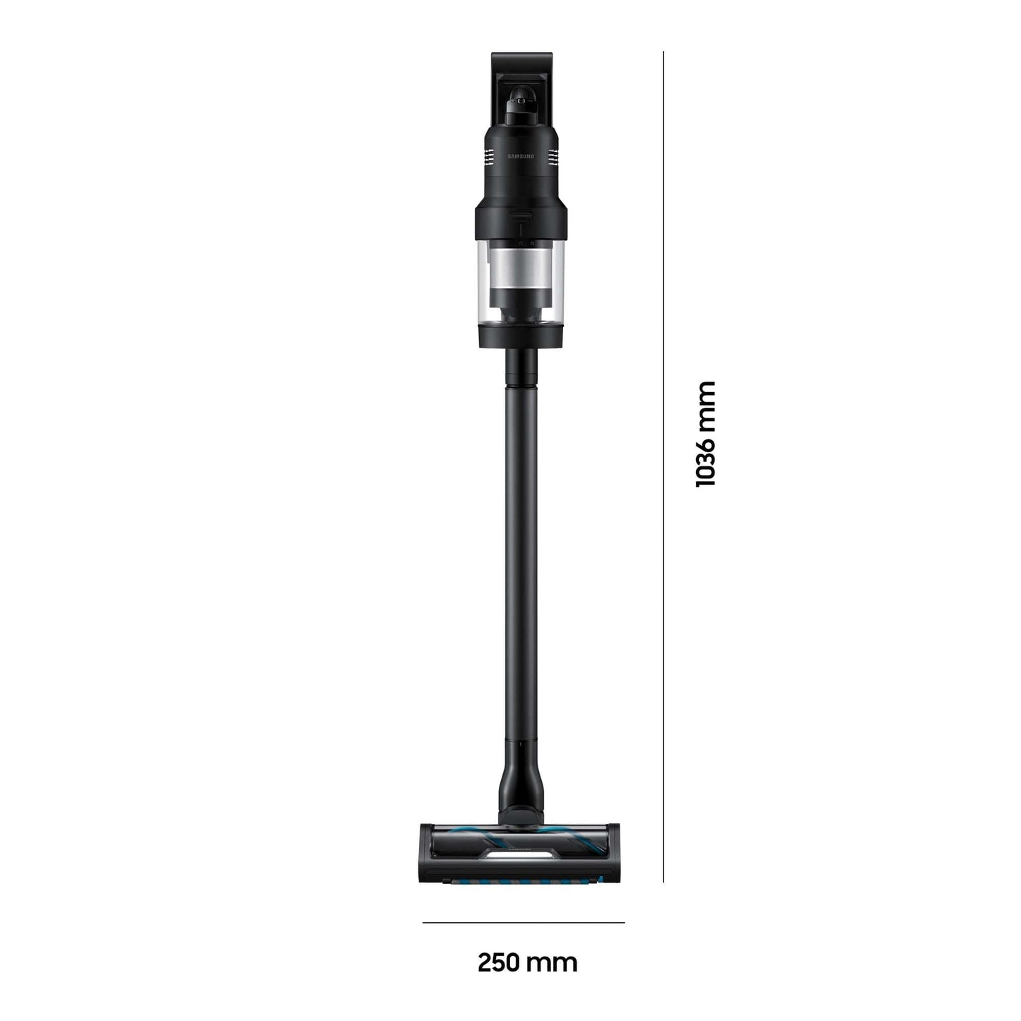 Samsung VS90F40EEK/WD Bespoke AI Jet Ultra Akku+ CompleteClean, Akku-Handstaubsauger inkl. Zubehör, 400 W, 2 Akkus, All-In-One-Station, Active Dual & Slim LED+ Bürste, Pet Tool+, Satin Black