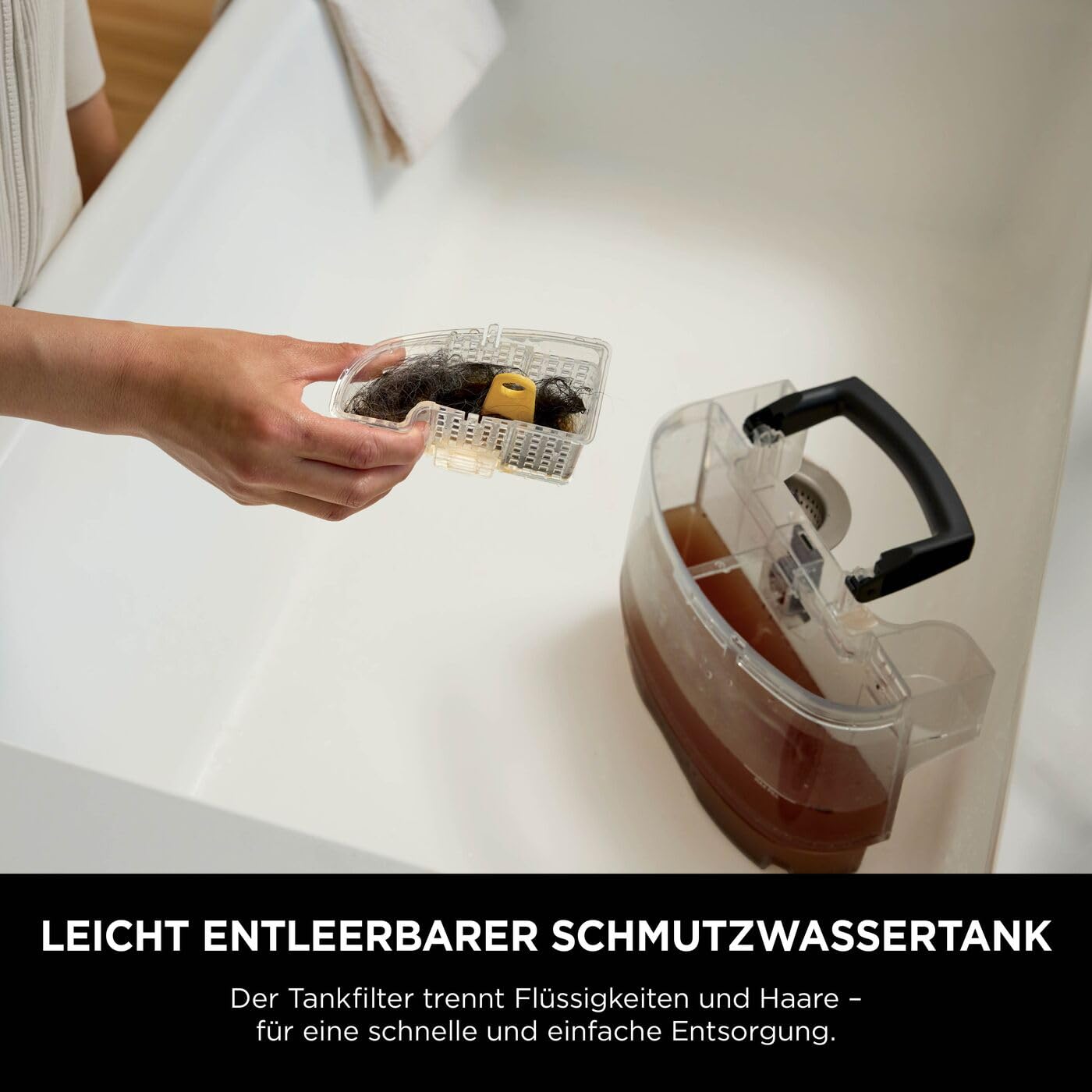 Shark StainStriker HairPro Pet Reiniger, 450W Saugkraft, Anti-Clog Tierhaarextraktor, tragbar, 4 Aufsätze & 2 Reinigungsmittel