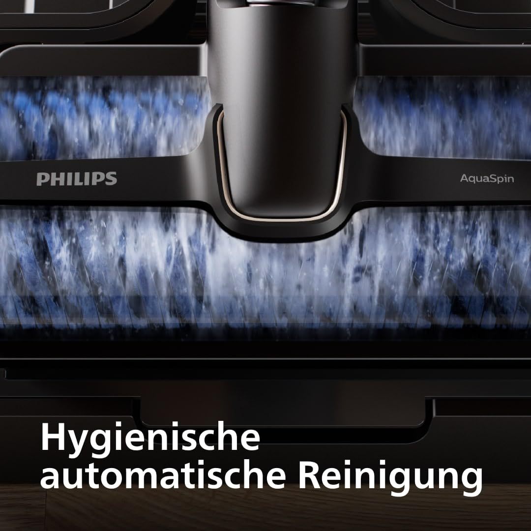 Philips XW9463/11, Vacuum & Wash, Deep Black, 34 W