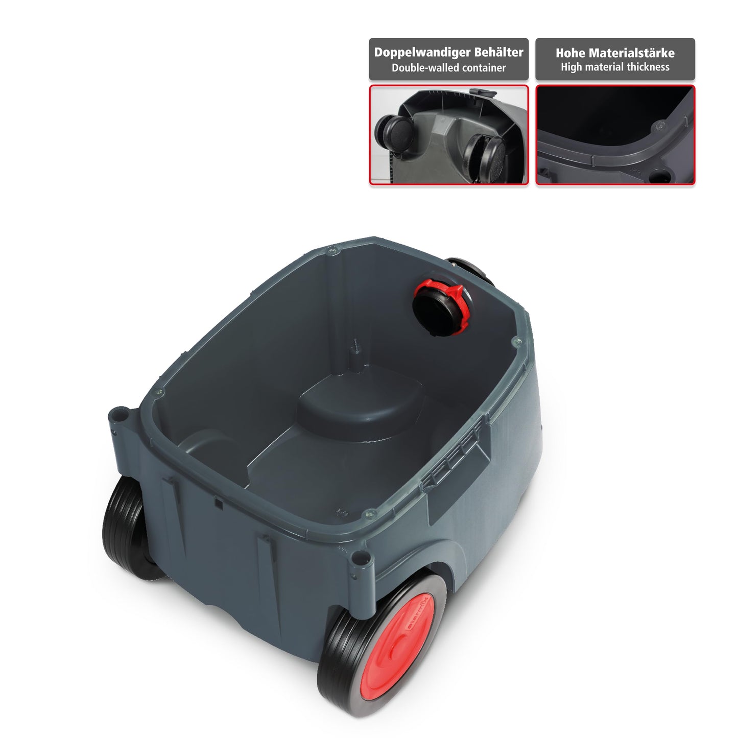 starmix iPulse M-1635 Safe Plus – Industriestaubsauger Staubklasse M, 35 l Behälter, 280 mbar, 75 l/s – automatische Filterabreinigung & 5m Schlauch - mit vielfältigem Zubehör-Set & BG-Bau förderfähig