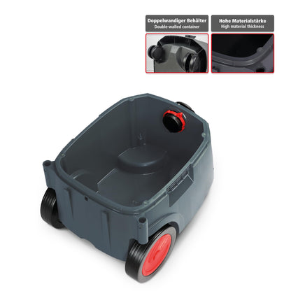 starmix iPulse M-1635 Safe Plus – Industriestaubsauger Staubklasse M, 35 l Behälter, 280 mbar, 75 l/s – automatische Filterabreinigung & 5m Schlauch - mit vielfältigem Zubehör-Set & BG-Bau förderfähig