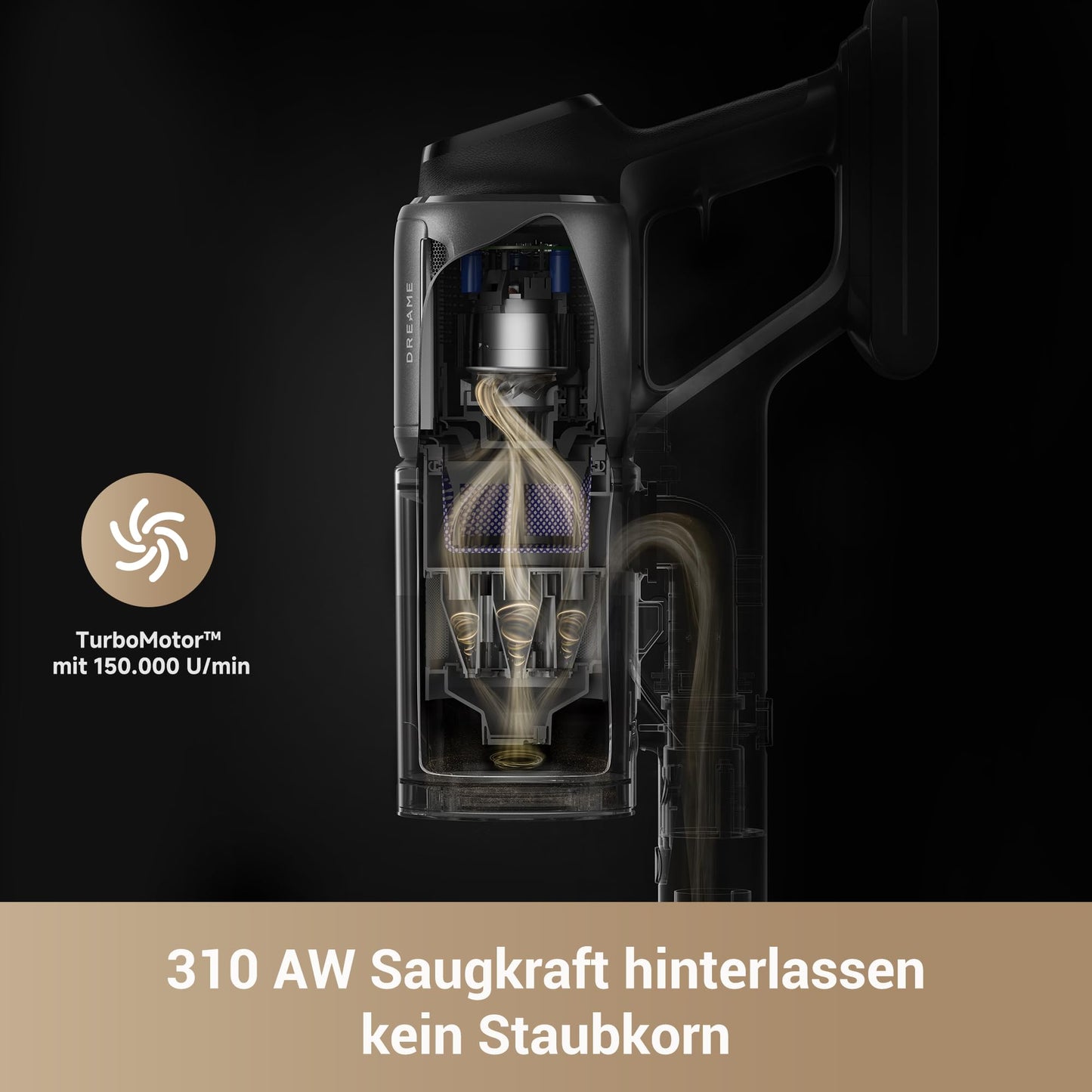 dreame Z40 Station Nass Trockensauger– Kabelloser Stielstaubsauger mit automatischer Leerung, Reinigungsstation, Multi-Bürste mit Stauboffenlegung, 310 AW Saugkraft, 160 Min. Reinigungsdauer