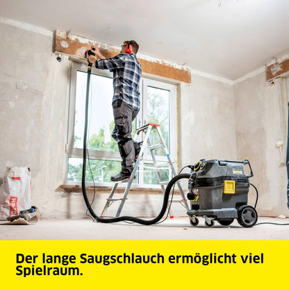 Kärcher Nass- und Trockensauger NT 30/1 Tact Te Basic M, Leistung: max. 1380 W, Flachfaltenfilter, Kunststoffbehälter: 30 l, 4 m-Saugschlauch, Nass-/Trockenbodendüse Standard (300 mm), Gerätesteckdose