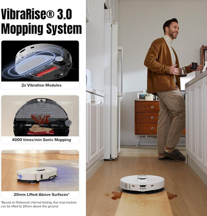Roborock S8 MaxV Ultra Staubsauger Kombi/60W/2.77Liter/180min/weiß
