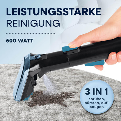 CLEANmaxx Polster- & Teppichreiniger Pro Power 3in1, Waschsauger & Spot Cleaner zur Nassreinigung, ideal für Auto, Sofa & Teppiche