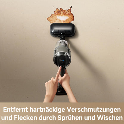 dreame Z40 Station Nass Trockensauger– Kabelloser Stielstaubsauger mit automatischer Leerung, Reinigungsstation, Multi-Bürste mit Stauboffenlegung, 310 AW Saugkraft, 160 Min. Reinigungsdauer