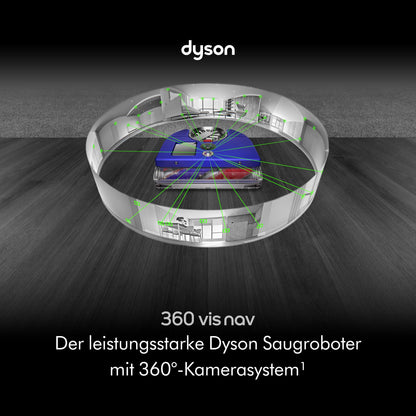 Dyson 360 Vis NAV Saugroboter (Blau/Nickel)