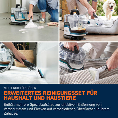 Vax SpotWash Home Duo Pet-Edition, Teppich- & Polsterreiniger mit SpinScrub, Tiefenreinigung, schnelltrocknend, starke Haustier-Reinigung