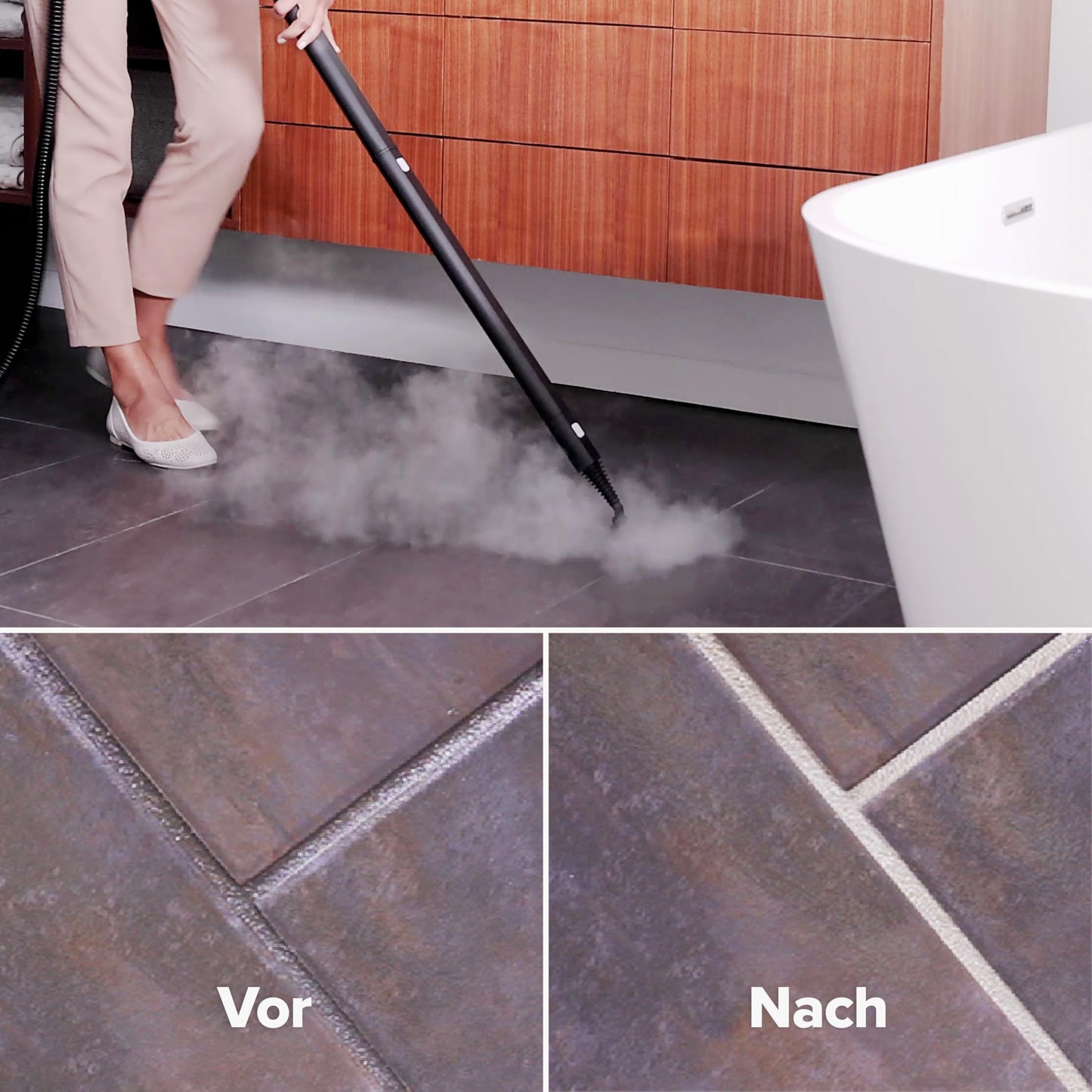 Dupray Neat Dampfreiniger, leistungsstarker Multifunktionsreiniger für Böden, Fliesen, Möbel, Matratzen, Auto & mehr, inkl. 17 Zubehörteile