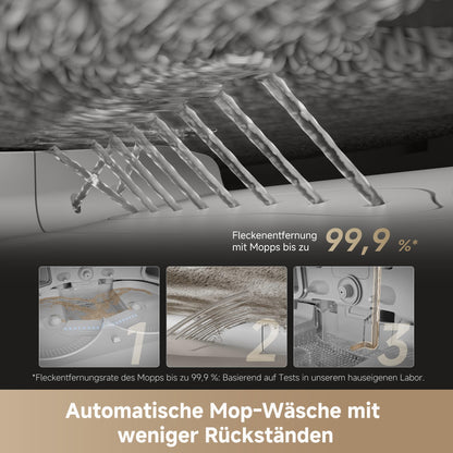 dreame X50 Ultra Complete Saugroboter mit Wischfunktion, 20.000 Pa, 6 cm Hindernisfreiheit, KI-Hindernisvermeidung & 360° Navigation