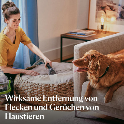 BISSELL SpotClean Pet Pro 15585, Polster- & Teppichreiniger, Waschsauger für Haustiere, Auto & mehr, 750W Motor, Fleckenentferner