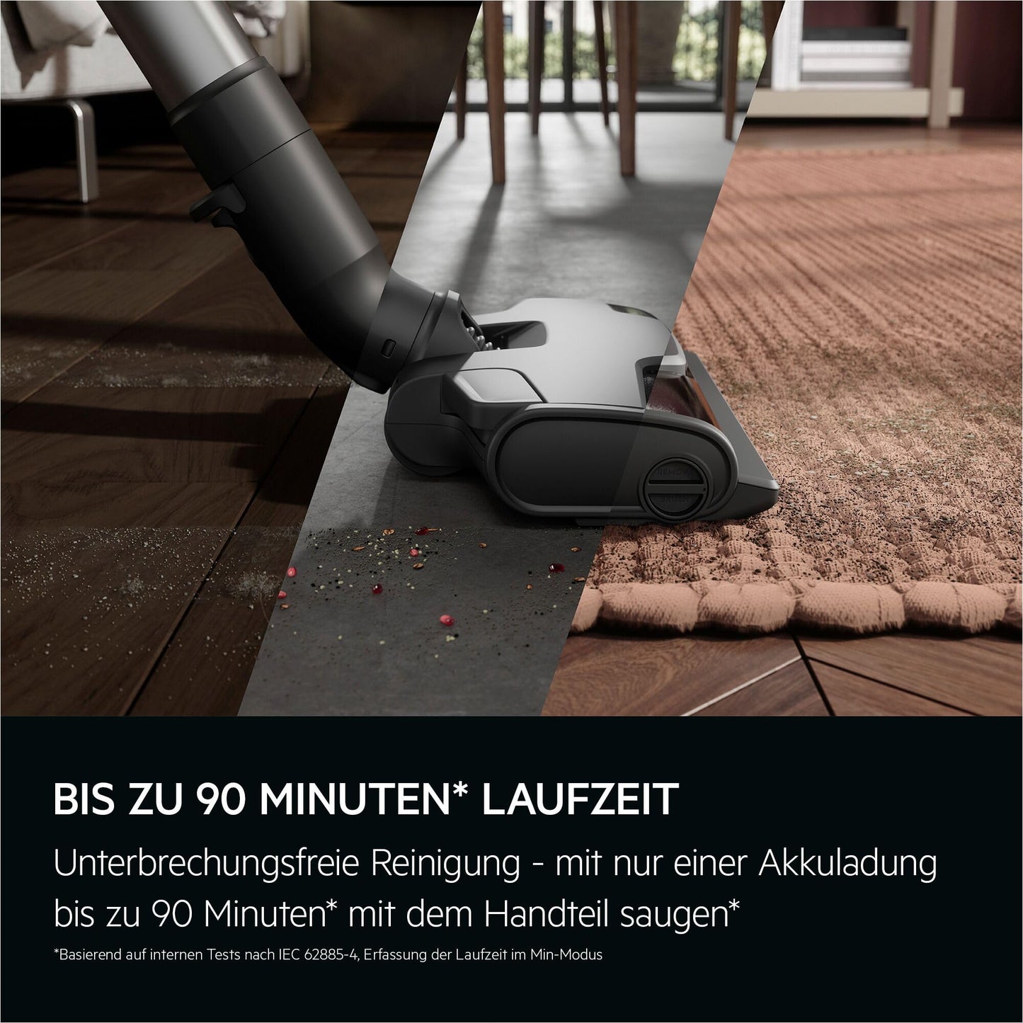 AEG Ultimate 8000 Akku Staubsauger mit Absaugstation und Ersatz-Akku, Automatik-verlängert Laufzeit, 5-Stufen Filtration, für Hartboden, Teppich, Tierhaare, 25 V Akku, 400 ml, Dunkelgrau, AP83A25XNX