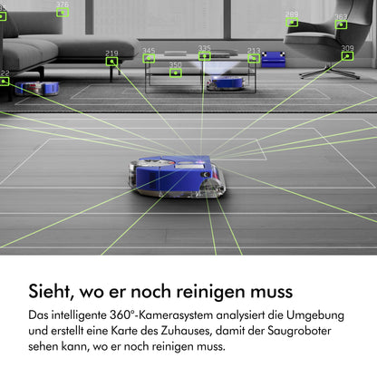 Dyson 360 Vis NAV Saugroboter (Blau/Nickel)
