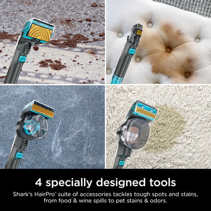 Shark CarpetXpert EX301 HairPro mit StainStriker, aufrechter Teppich- & Polsterreiniger, Flecken- & Geruchsentferner, Teppich-Shampooer